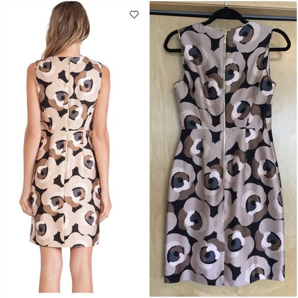 Kate Spade DECO ROSE DELLA DRESS IN NEUTRAL - Picture 8 of 9